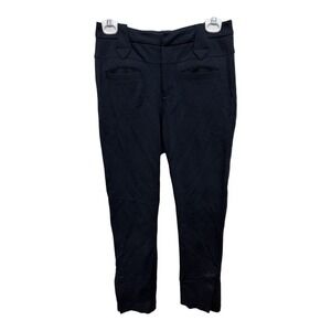 Cabi Size 2 Navy Trouser Slit Ankle Pants Business Casual Womens